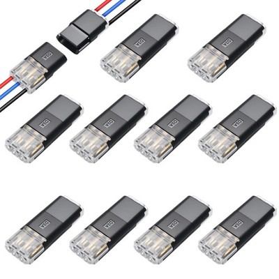 10 Pair Plug in Connector Quick Connect Terminals Block Easy and Quick Wiring