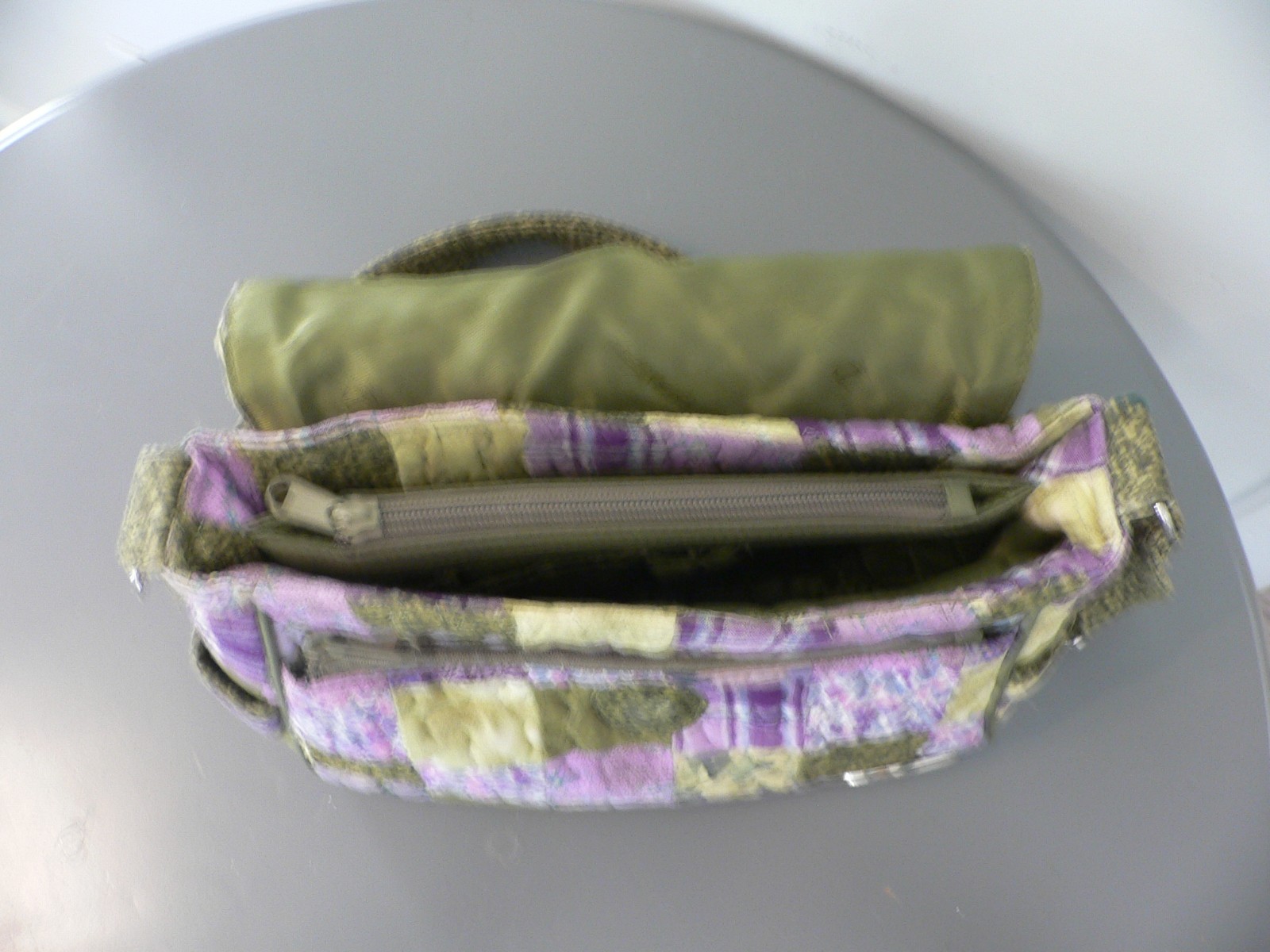 DONNA SHARP  "GRAPE PATCH"  PURPLE GREEN MULTI SH… - image 7