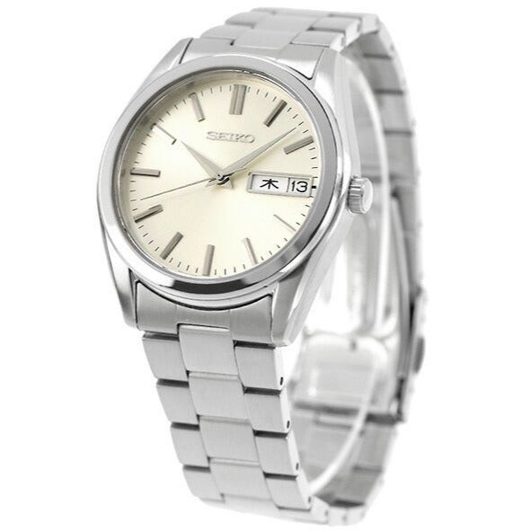 SEIKO Selection SBTH007 Day-Date Quartz Champagne Gold Dial Watch