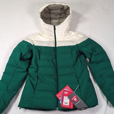 Helly Hansen Imperial Puffy Jacket Womens Size Medium $350 Ski Coat Puffer Green