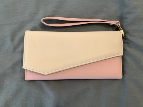 Portefeuille RFID Damsel in Defense "Pocket Brook" Rose/Blanc