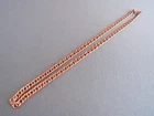 VINTAGE SOLID COPPER FANCY CURB CHAIN LINK MENS NECKLACE