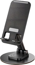 Cell Phone Stand, Adjustable Phone Holder 360° Rotation Fully Foldable Desktop