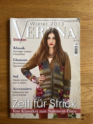 Verena Stricken Winter 2013 Ausgabe 4/13. Strickheft Zeitschrift Strickmode