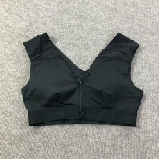 Tommie Copper Sports Bra Womens Large Zip Front Znergy Infused Support Bra