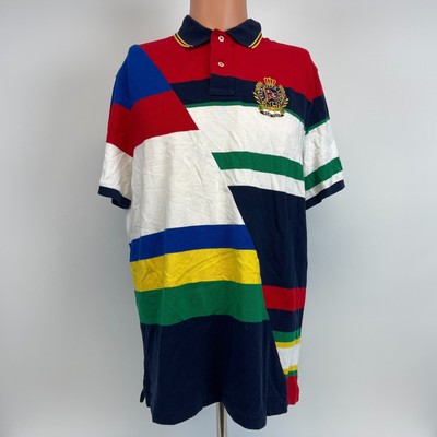 ralph lauren colour block polo