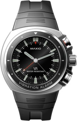MAXIO VA-100A-02B Super Vibration Alarm Watch Black From Japan NEW | eBay