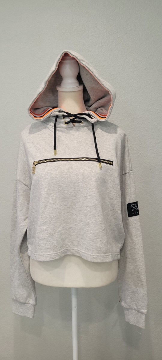 NATION LEGACY ORGANIC COTTON HOODIE IN GREY Size XS NWT