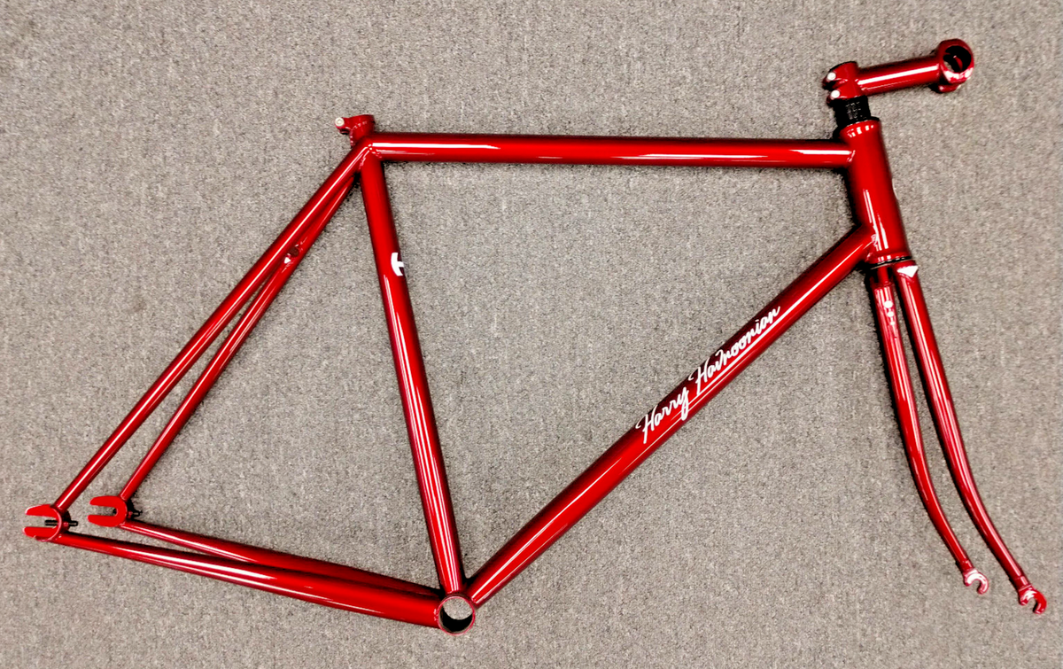 New Harry Havnoonian Pista Frame, Fork, Head Set and Stem | eBay