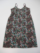 new TO KNOW IS TO LOVE Women Size S Spaghetti Strap Green/Red Floral Shift Dress
