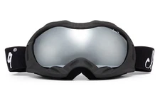 Matte Black Snowboard Ski Goggles Anti Fog Dual Lens 100% UV Men Women w/ Pouch