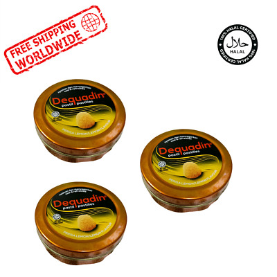 Dequadin Pastilles Lemon Soothing Relief And Throat Comfort x 3 packs