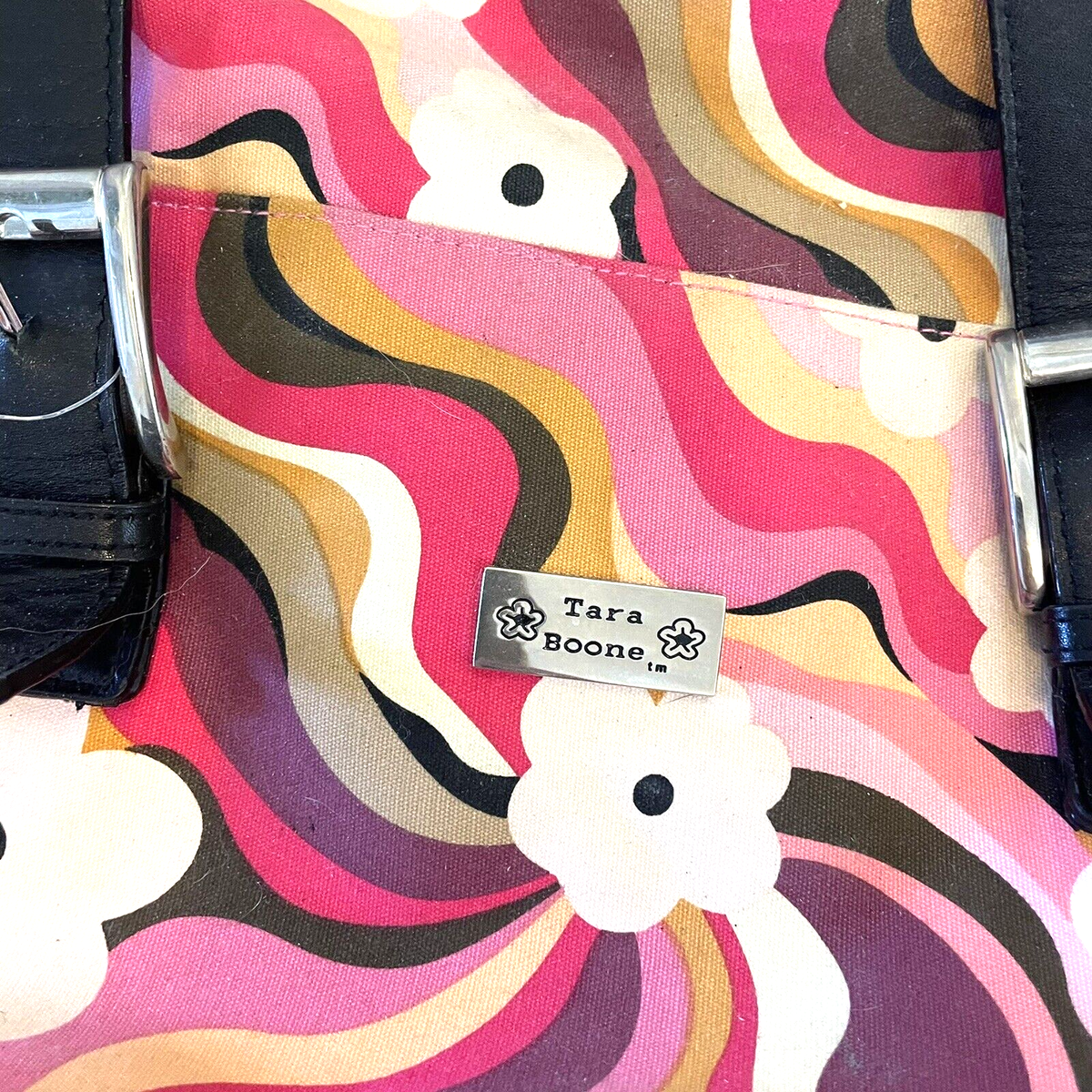 Tara Boone Travel Bag Womens Large Colorful Floral Zip Up Retro