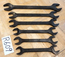SNAP-ON TOOLS 6 PIECE SAE. OPEN-END INDUSTRIAL FINISH WRENCH SET 9/16 TO 1 INCH
