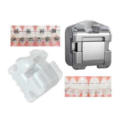 Damon Q Self Ligating Brackets Metal Ceramic Orthodontic Braces MBT Roth 022 345