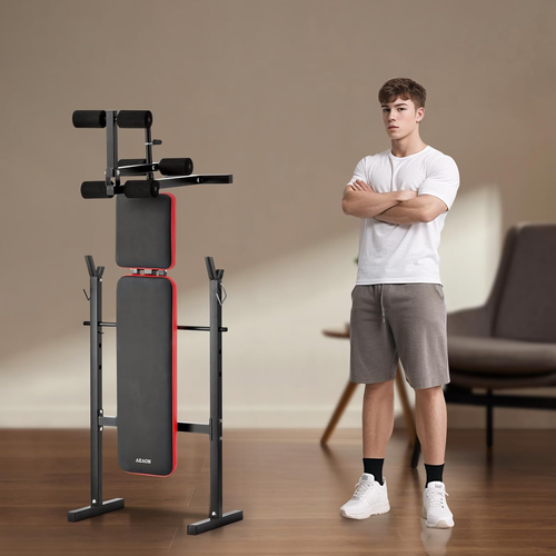 Hantelbank-Set Verstellbare Trainingsbankpresse Trainingsbank Mit Ständer 172 Kg - Bild 8 von 9