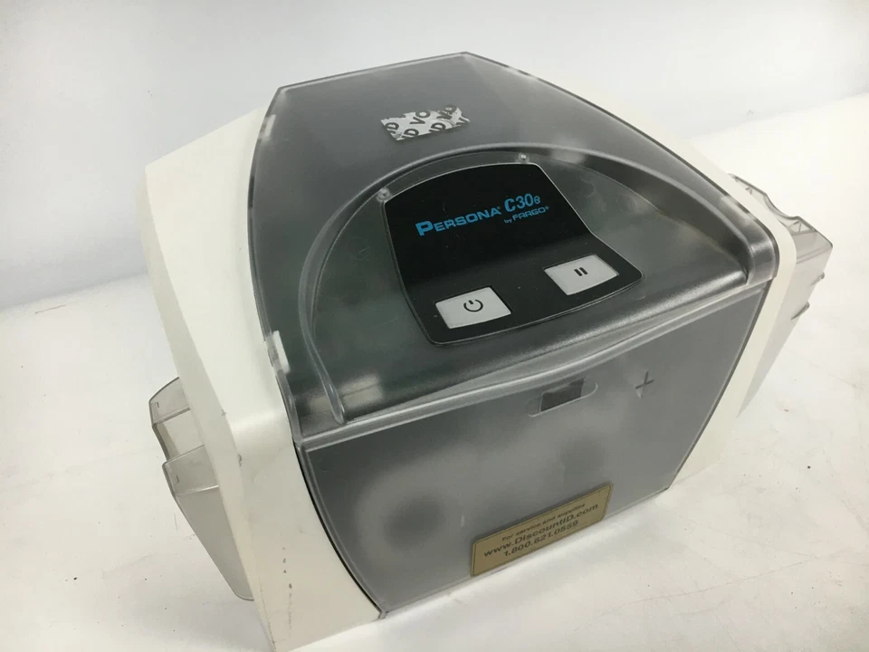 Impresora de tarjetas de identificación FARGO 054400 Persona C30E (sin probar, piezas) Foto 4 de 4