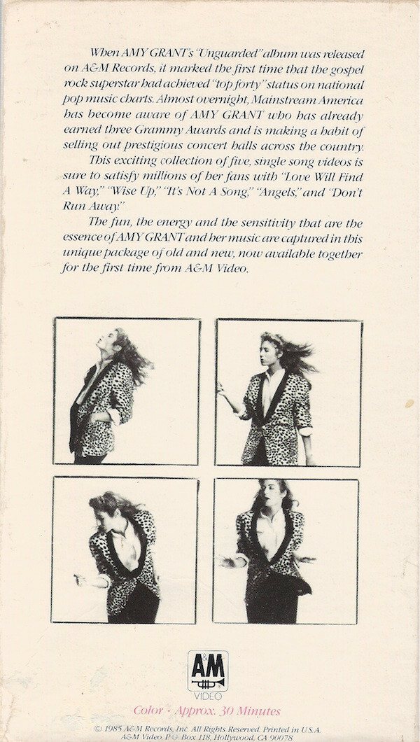 Amy Grant ‎– Find A Way (1985) A&amp;M VHS NTSC NEW sealed rare | eBay