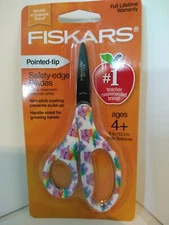 Fiskars  5 Inch Kids Scissors  Ages 4+  Pointed Tip, Safety Edge Blades Colorful
