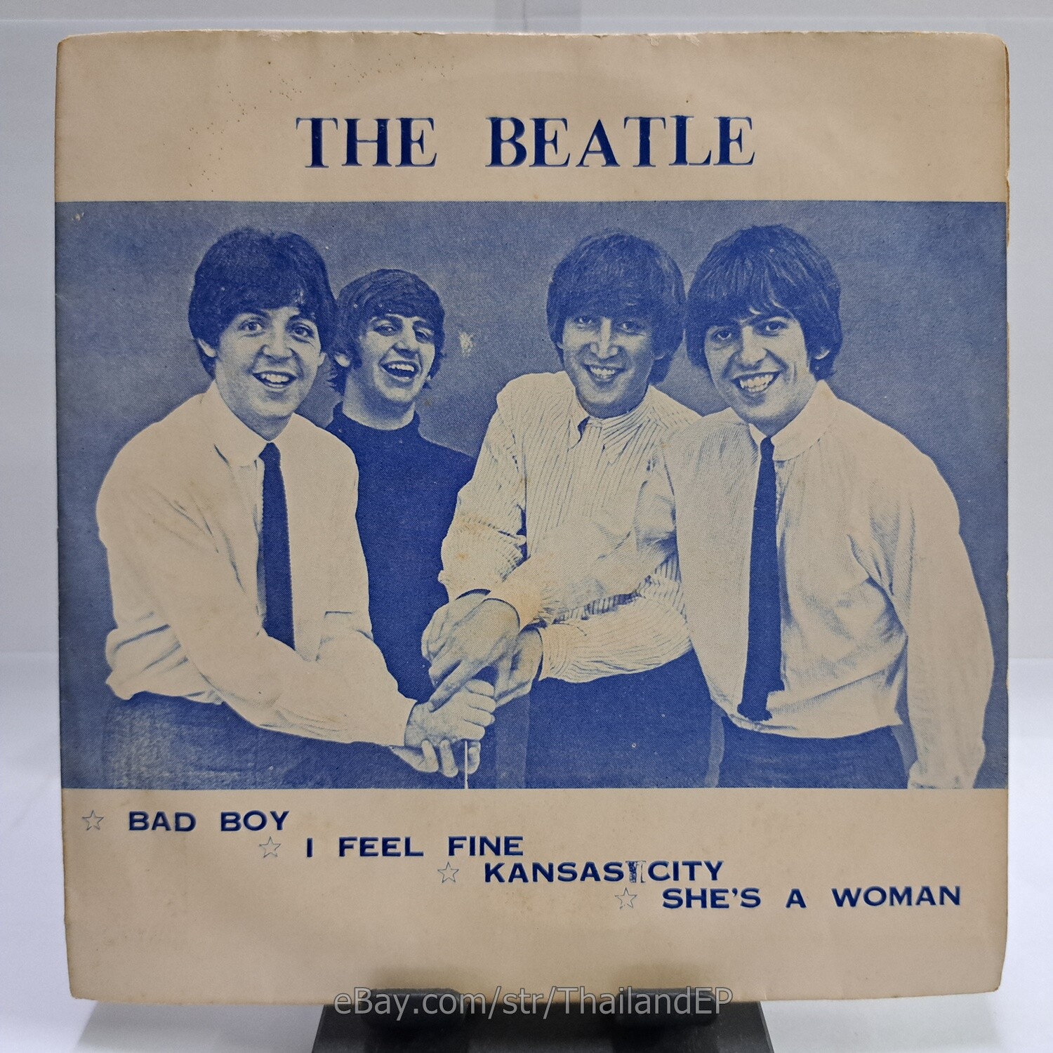 THE BEATLES /BAD BOY /KANSAS CITY / THAILAND EP 45 THAI RARE 2nd time list