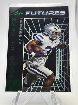 DJ GIDDENS 2024 LEAF FUTURES MULTI SPORT GREEN PARALLEL /99 COLTS