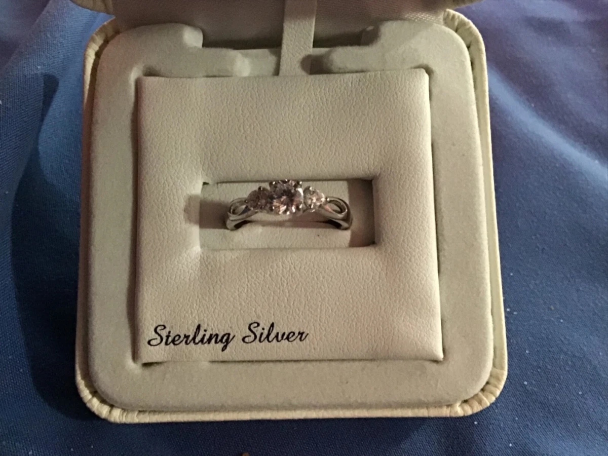 Sterling Silver Diamond Accent True Love Waits Purity Ring