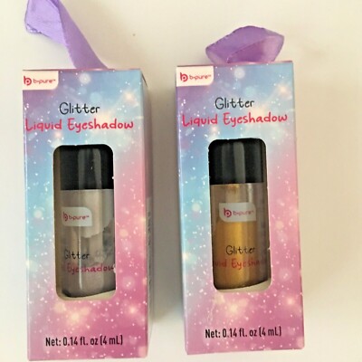 Liquid Glitter Eyeshadow-Gold or Silver- b-Pure Brand