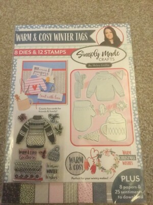 WARM & GEMÜTLICHdies & Gummistempel Pullover, Mütze, kleiner Lebkuchenmann KARTENHERSTELLUNG