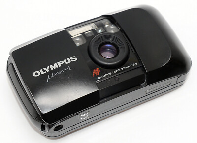 Olympus μ mju 1 AF Black Film Camera AS-IS OLYMPUS Mju:1 Mju 1 Stylus Infinity 35mm 3.5 Lens Film