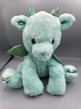 FAO Swartz DRAGON Glow Brights Plush LED Lights with Sound 14 in Plush Cute!