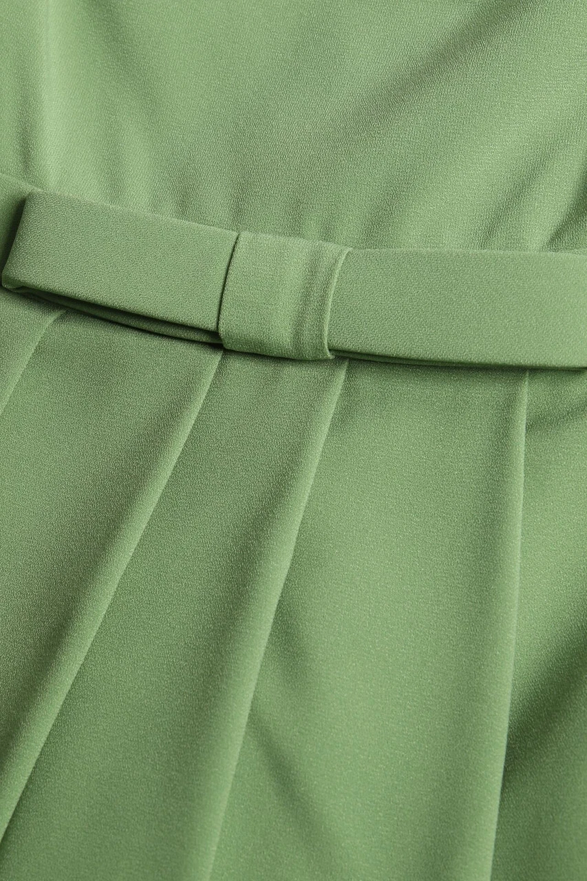 MOSCHINO CHEAP AND CHIC Abito Babydoll Fiocco I 44 = D 40 verde NUOVO