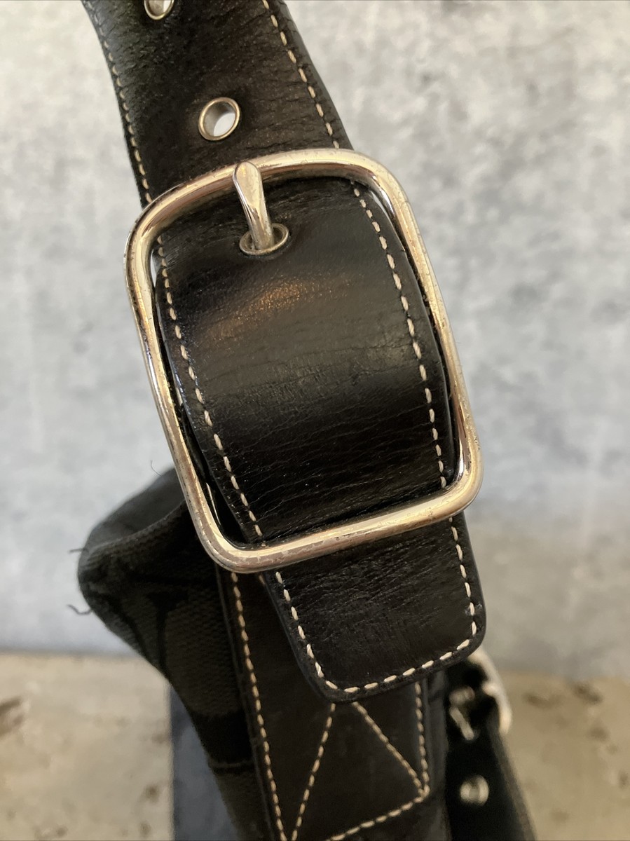 Used Coach Hobo Handbag Purse w/ Shoulder Strap No. H3K-6347