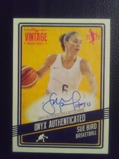 2021 Vintage Onyx SUE BIRD | On Card Auto Uconn Huskies and Seattle Storm #/50