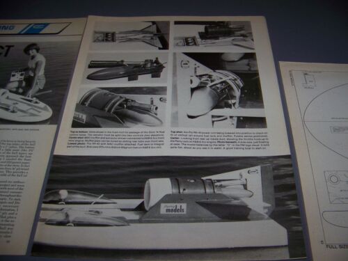 VINTAGE..AQUIDUCT 40 BOAT... . R-C PLANS..RARE! (111P) - Picture 3 of 4