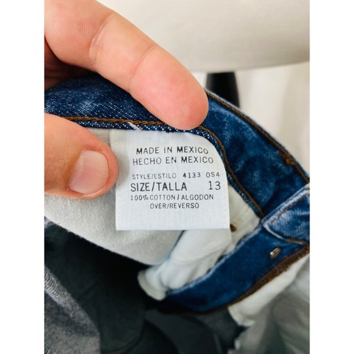 Junior 13 x 5 Jeansshorts Arizona Jeans blau dunkle Waschung mittlere Taille sauberer Schnitt - Bild 8 von 13