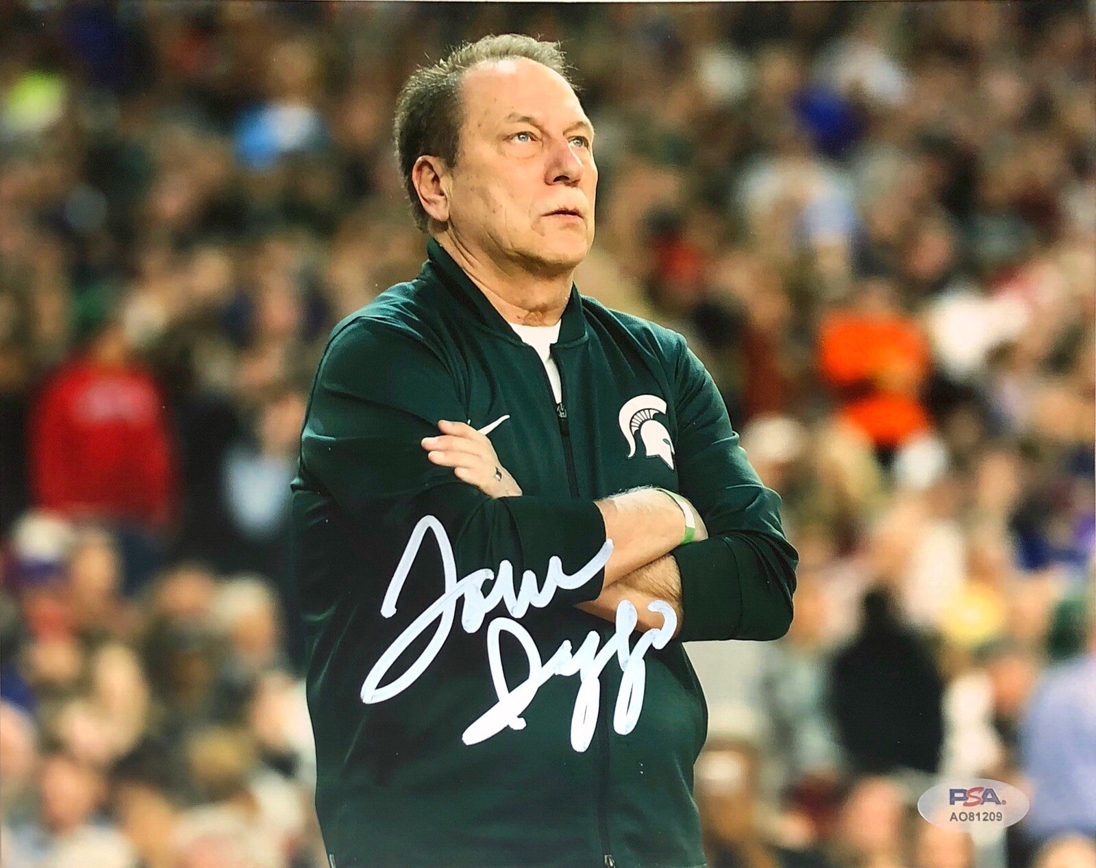 Tom Izzo Autographed Signed Michigan State Spartans MSU 8X10 PHOTO PSA/DNA COA 