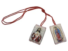 Sacred Heart and Our Lady of Guadalupe Scapular Religious Devotional Item