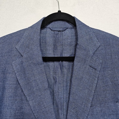 Michael Kors Blazer Mens 44 R Wool Linen Sport Coat Weave Hopsack Unconstructed - Picture 2 of 15