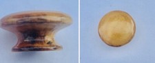 1.5  Dia. GORGEOUS  RARE Antique Hardware Maple Birch Mushroom Drawer Pull Knob