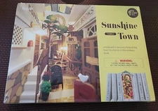 NEW Rolife Sunshine Town DIY 3D Creative Book End Kit With Lights TGB02