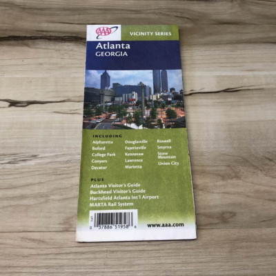 Vintage AAA Vicinity Series : Atlanta Georgia Street Map