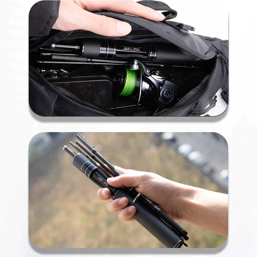 WIND Travel Fishing Rod 5'2'' 6' 3-6lb Light Casting Spinning Rod Carbon MF - Image 4 of 4