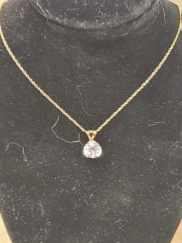 Colar solitário "As Is" Affinity Diamonds 0,50 cttw, 14K - Imagem 3 de 4