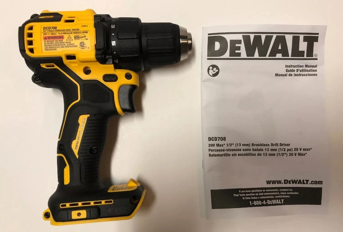 NEW DEWALT DCD708 ATOMIC 20V 20 Li-Ion Brushless Driver | eBay