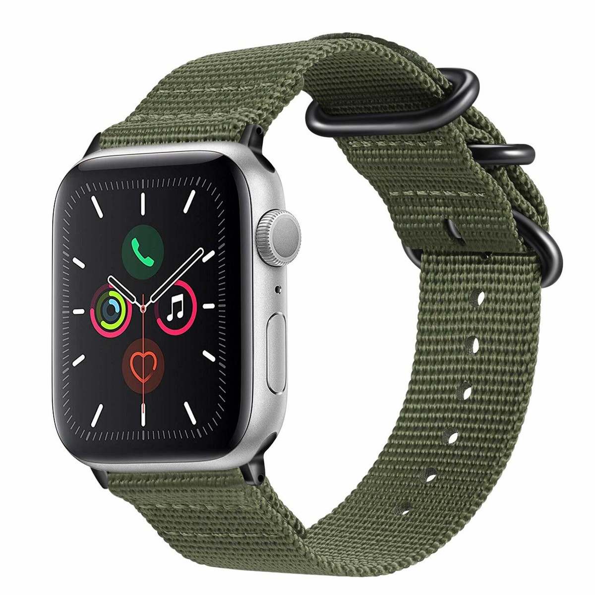 For iWatch Apple Watch Series Series 44mm Nylon Woven Band Strap  Replacement