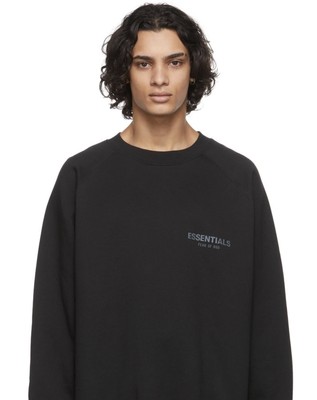 essential black crewneck