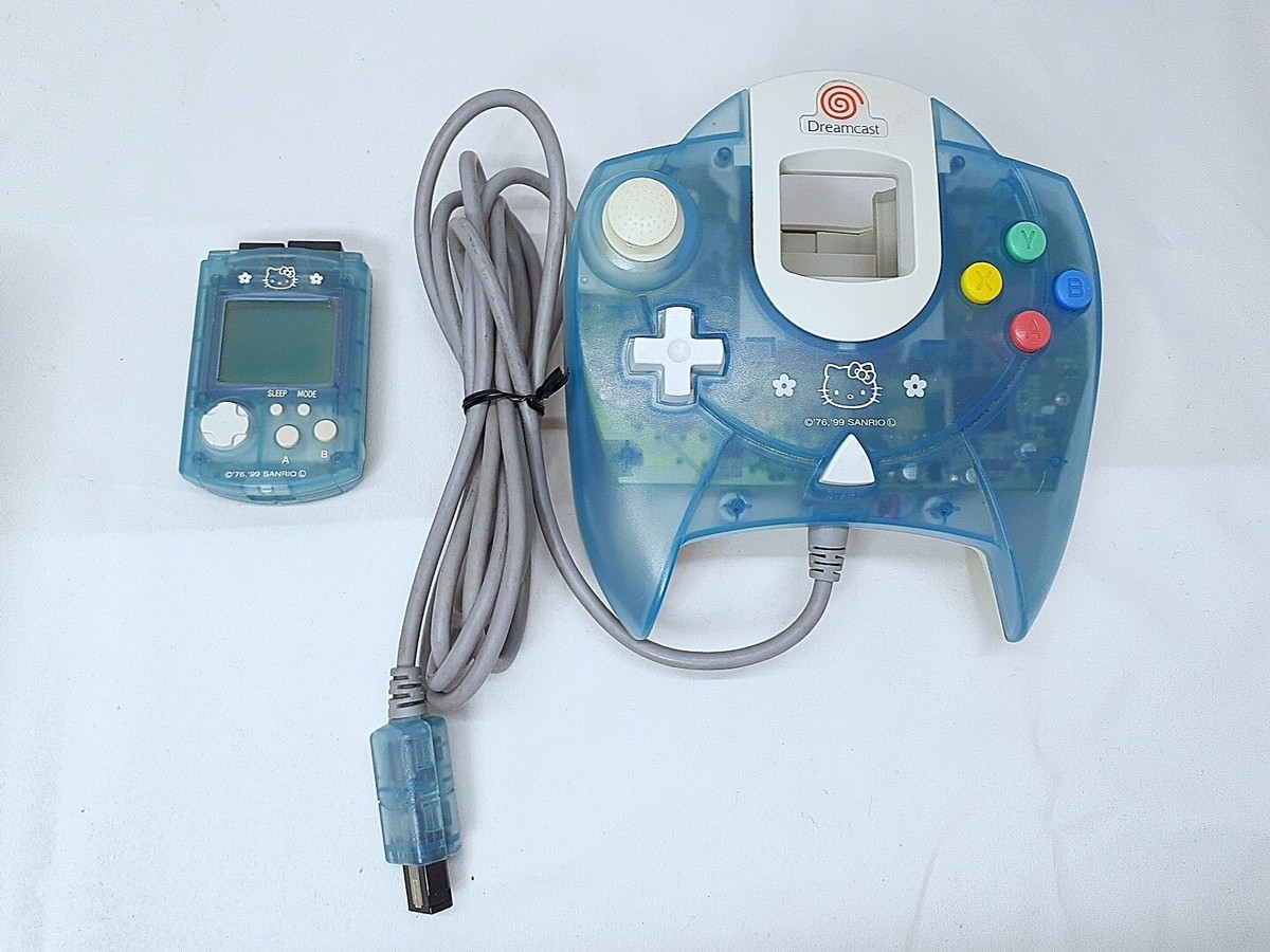 Sega Dreamcast console Hello Kitty Blue set New Battery HKT-3000