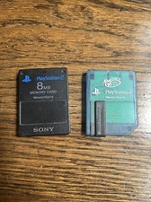 PlayStation 2 Memory Cards 8mb Each Sony And Mad Catz 8mb Each