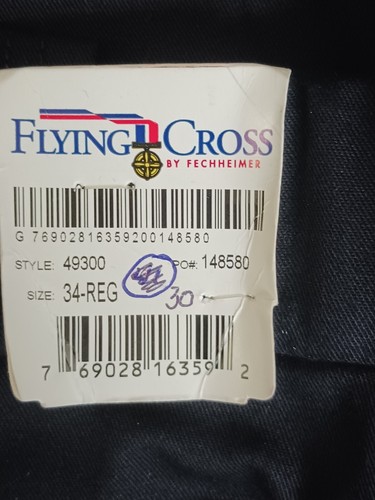 Mens Poly/Cotton Twill Cargo Pants by Flying Cross, Dark Navy, #49300 - Picture 5 of 8