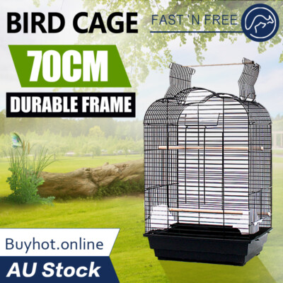 Picture of Portable Bird Cage Parrot Aviary Pet Stand-alone Budgie Perch Castor ...